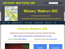 Tablet Screenshot of historymatters365.com